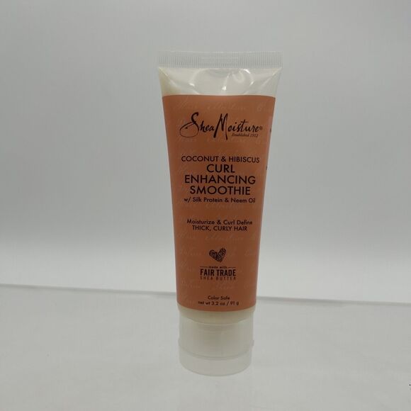 Shea Moisture Coconut & Hibiscus Curl Enhancing Smoothie Travel Size 3.2 oz - Picture 4 of 7